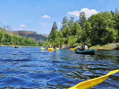 rafts on trails - Okertalsperre