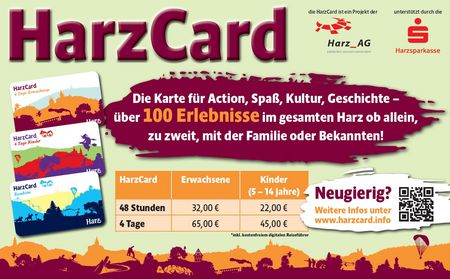 Übersicht Harzcard Harz AG